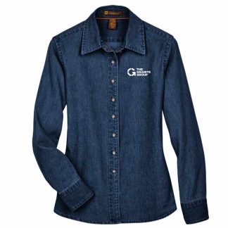 Ladies Long Sleeve Denim Shirt