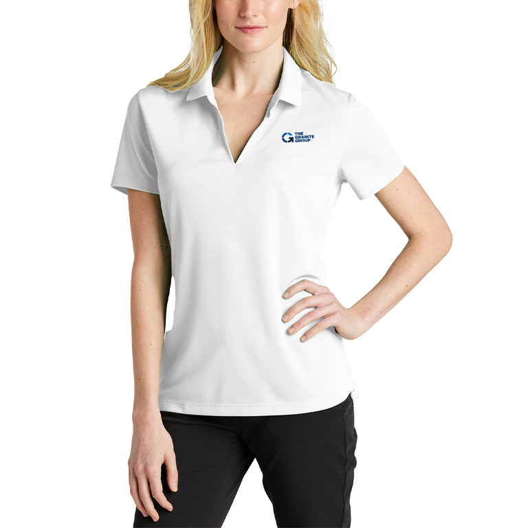 Nike Ladies Dri-FIT Micro Pique 2.0 Polo - Image 2
