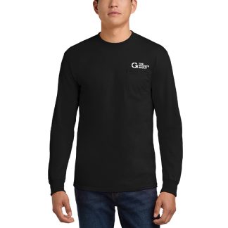 Gildan® - Ultra Cotton® 100% US Cotton Long Sleeve T-Shirt with Pocket