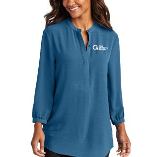 Port Authority® Women's 3/4-Sleeve Textured Crepe Tunic