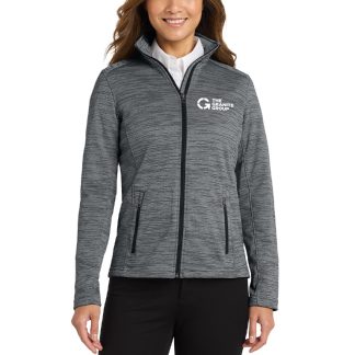 Port Authority® Ladies Digi Stripe Fleece Jacket