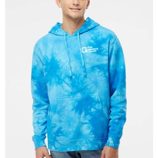 Unisex Midweight Tie-Dyed Hooded Sweatshirt