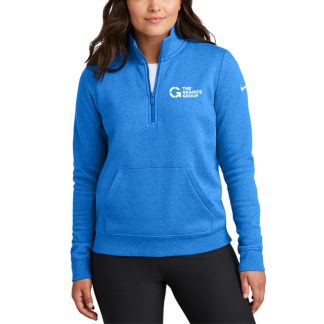 Nike Women's Club Fleece Sleeve Swoosh 1/2-Zip